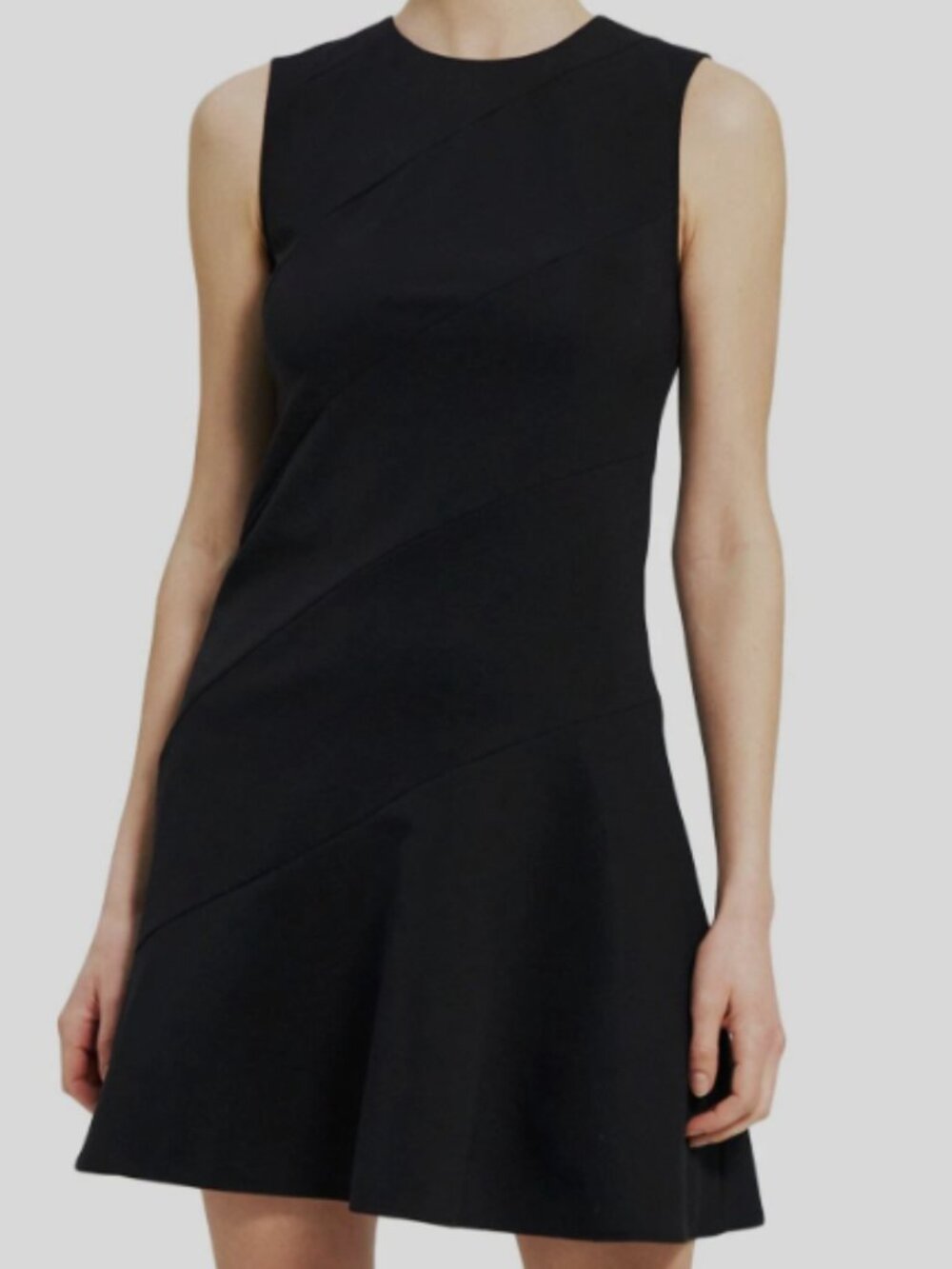 Theory Diagonal Drape Dress